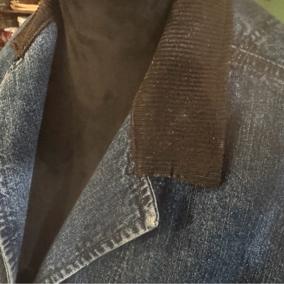 Vintage Long Blue Denim Coat - Picture 4 of 6